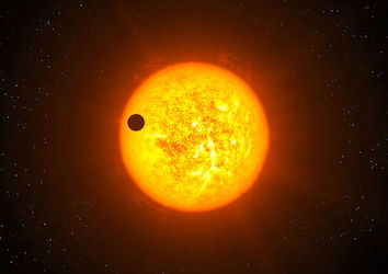 Authors use photographs and images to help readers understand information described in the text. artist impression of exoplanet